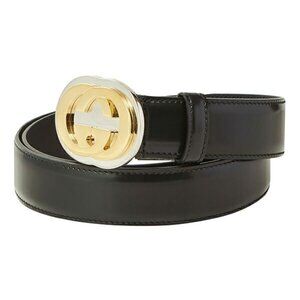 Gucci Belt Interlocking G Black 85 cm